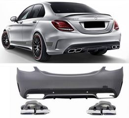 ΠΡΟΦΥΛΑΚΤΗΡΑΣ ΠΙΣΩ Mercedes C-Class W205 sedan (2014-2020) C63 AMG Design