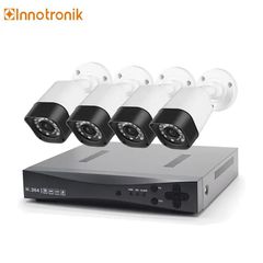 Innotronik Σετ 4 Κάμερες Full HD Με Καταγραφικό