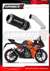 Dominator Εξάτμιση Τελικό GP Black S.Steel KTM RC 390  2022 - 2024 Με Σιγαστήρα