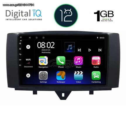 DIGITAL IQ RTA 1622_GPS (9inc) MULTIMEDIA TABLET OEM SMART (451) mod. 2010-2015 eautoshop gr
