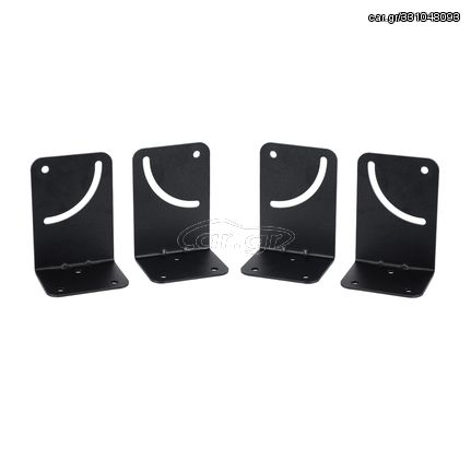 GloboStar® FDB K803-WB7 98029 Speaker Base Wall Bracket - Επιτοίχια Ρυθμιζόμενη Βάση Ηχείου για Τοποθέτηση Συστήματος Κολωνάτων Ηχείων K803 - IP20 - Μαύρο - Μ10 x Π8 x Υ14.5cm - Ζεύγος