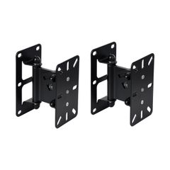 GLOBOSTAR® FDB WB2 98030 Επιτοίχια Ρυθμιζόμενη Βάση για Τοποθέτηση Ηχείων - IP20 - Μαύρο - Μ9.5 x Π11.5 x Υ16cm - Σετ 2 Τεμαχίων