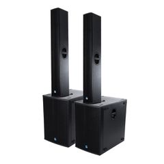 GloboStar® FDB K806+K118BAS 98027-98028-SET PA Column System - Ενεργό Αυτοενισχυόμενο Σετ Ηχείων & Subwoofer Column Κολωνάτο με Ψηφιακό Ενισχυτή SA2.68 AC 220V/50-60Hz -1200W RMS/4Ω + 960W RMS/6Ω (864