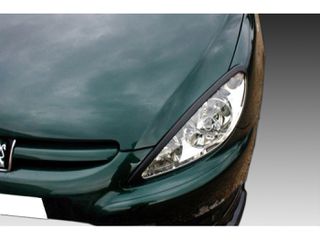 Φρυδάκια φαναριών Peugeot 307 (2001-2004) Pre Facelift - μαύρα