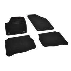 Πατάκια δαπέδου μοκέτας Standard μαύρα για Seat Ibiza (III) / Cordoba (II) / Skoda Fabia (I) / VW Fox / Polo (IV) 4τμχ