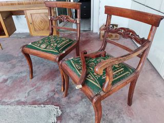 Δύο Vintage ξύλινες καρέκλες εποχής