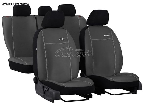 ΚΑΛΥΜΜΑΤΑ COMFORT FULL SUEDE ΓΚΡΙ Toyota Proace City 2+1 From 2018 TEM 1