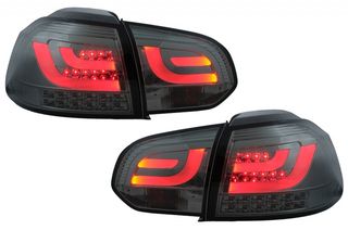 ΦΑΝΑΡΙΑ ΠΙΣΩ Taillights LED VW Golf 6 VI (2008-2013) Tube Light Bar Smoke Grey