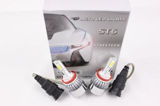 Led λάμπες 9006 για μεσαία ή μεγάλα φώτα 7600 lumen , 36 Watt - COB 6000K - 2τμχ.