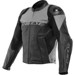 DAINESE ΜΠΟΥΦΑΝ RACING 4 LEATHER JACKET GREY BLACK ΜΕΓΕΘΟΣ 56