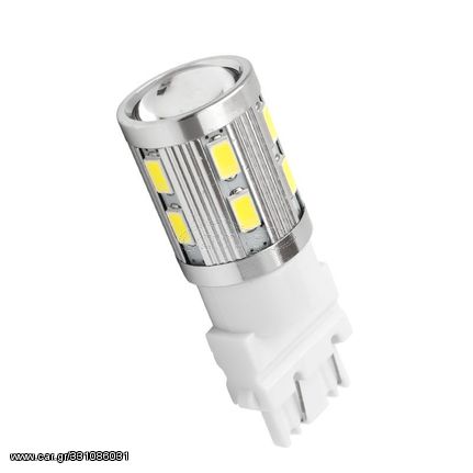 Led λάμπα τύπου Τ25 3156 CANBUS με 16 SMD led και προτζέκτορα 5630 μονού φωτισμού λευκή - 1τμχ.