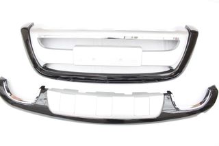 Εμπρόσθιο bull - bar και πίσω roll - bar  για Hyundai Santa Fe (2010-2012) - ασημένια