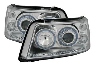 Φανάρια εμπρός angel eyes για Vw Transporter T5 (2003-2009) , χωρίς λάμπες (Η7) - σετ 2τμχ.