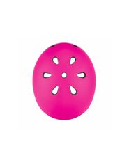 Globber Go Up Lights 506-110 Παιδικό Κράνος για Ποδήλατο & Πατίνι Ροζ με Ενσωματωμένο Φωτάκι LED-thumb-5