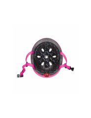Globber Go Up Lights 506-110 Παιδικό Κράνος για Ποδήλατο & Πατίνι Ροζ με Ενσωματωμένο Φωτάκι LED-thumb-3