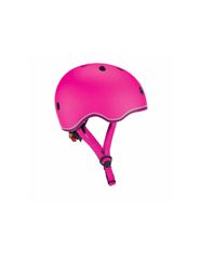 Globber Go Up Lights 506-110 Παιδικό Κράνος για Ποδήλατο & Πατίνι Ροζ με Ενσωματωμένο Φωτάκι LED-thumb-1