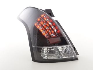 Πίσω φανάρια led για Suzuki Swift (2005-2010) - μαύρα - σετ 2τμχ.