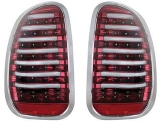 Πίσω φανάρια led για Mini Cooper (2009+) - μαύρα - σετ 2τμχ.