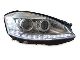 Φανάρια εμπρός led για Mercedes W221 S-Class (2005-2008) , με λάμπες (Η1) - σετ 2τμχ.