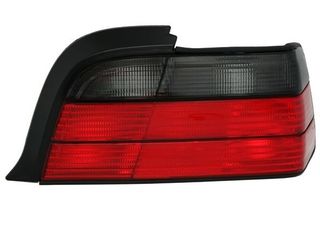 Πίσω φανάρια για BMW E36 (1991-1999) 4d sedan - μαύρα χρωμίου - σετ 2τμχ.