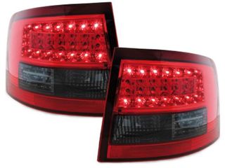 Πίσω φανάρια led για Audi A6 combi (1997-2004) - φιμέ / κόκκινα - σετ 2τμχ.