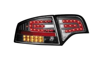 Πίσω φανάρια led για Audi A4 sedan (2004-2007) - black - σετ 2τμχ.