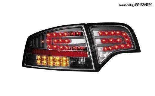 Πίσω φανάρια led για Audi A4 sedan (2004-2007) - black - σετ 2τμχ.