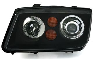 Φανάρια εμπρός Vw Bora - μαύρα , χωρίς λάμπες (Η7) - σετ 2τμχ.