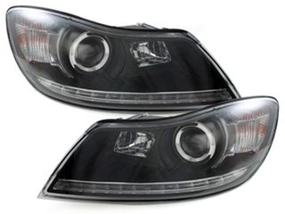 Φανάρια εμπρός led για Skoda Octavia (2008-2012) , με λάμπες (Η1) - σετ 2τμχ.