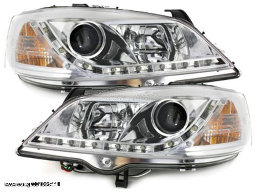 Φανάρια εμπρός led για Opel Astra G (1998-2004) - με λάμπες (Η1) - σετ 2τμχ.