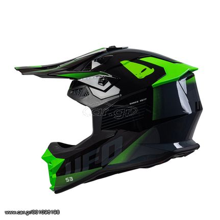 ΚΡΑΝΟΣ UFO Intrepid Helmet - Black/Green size L..ΠΡΟΣΦΟΡΑ!!!