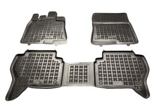 Λαστιχένια πατάκια MITSUBISHI Pajero (2006-2017) - τύπου σκαφάκι - 3τμχ., Rezaw Plast