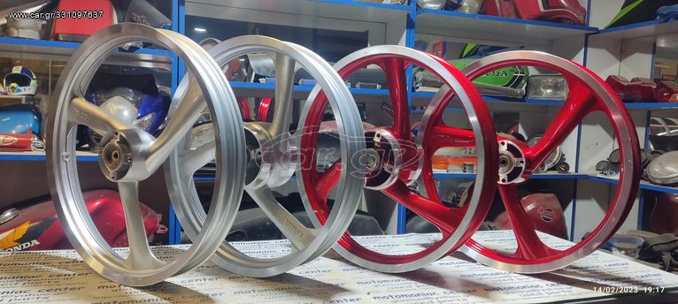 z125 yamaha f1z125 f1z f1 f1 z 125 crypton 105 4st ζαντες ροδες κοκκινες ασημι lifan