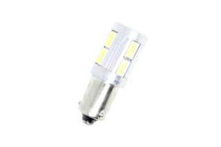 Led λάμπα τύπου BA9S 5W με 10 SMD led - CANBUS εκ διαμέτρου αντίθετα - 1τμχ.