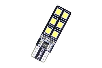 Led λάμπα τύπου Τ10 με 12 led - CANBUS - 1τμχ.