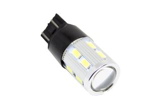 Led λάμπα τύπου Τ20  CANBUS με 16 SMD led και προτζέκτορα 5630 διπλού φωτισμού κόκκινη - 1τμχ.