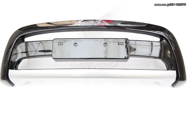 Εμπρόσθιο bull - bar και πίσω roll - bar για Hyundai Santa Fe (2010-2012) - μαύρα