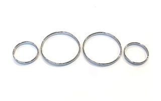 Δαχτυλίδια καντράν για BMW E34  (1985-1995) - χρωμίου