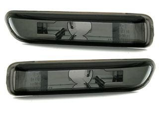 Φλας BMW E46 (1998-2004) - μαύρο χρωμίου - σετ 2τμχ.