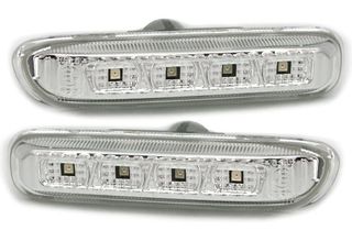Led φλας BMW E46 sedan / coupe (1998-2001) / E46 Compact - χρωμίου - σετ 2τμχ.