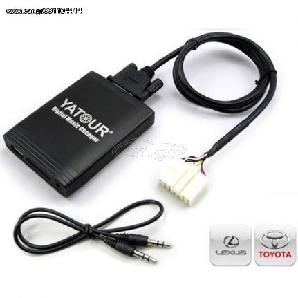 USB / MP3 Changer με Bluetooth* για Toyota Avalon /  Avensis / Camry / Celica / Corolla / Hightlander / Land Cruiser / RAV4 / Tacoma / Tundra / Yaris / LEXUS ES, GS, GX, IS, LS, LX, RX, SC- με 5+7 pin