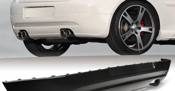 Diffuser προφυλακτήρα Vw Golf 5 με 2 εξατμίσεις