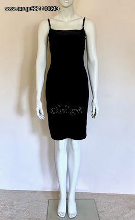 RALPH LAUREN Φόρεμα από ΜΑΥΡΟ ΒΕΛΟΥΔΟ - Cocktail Dress - Size SMALL / X-SMALL-thumb-1