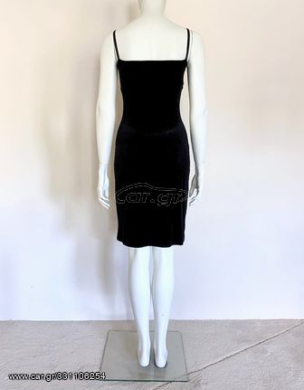 RALPH LAUREN Φόρεμα από ΜΑΥΡΟ ΒΕΛΟΥΔΟ - Cocktail Dress - Size SMALL / X-SMALL-thumb-2