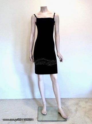 RALPH LAUREN Φόρεμα από ΜΑΥΡΟ ΒΕΛΟΥΔΟ - Cocktail Dress - Size SMALL / X-SMALL-thumb-3