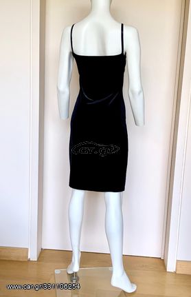 RALPH LAUREN Φόρεμα από ΜΑΥΡΟ ΒΕΛΟΥΔΟ - Cocktail Dress - Size SMALL / X-SMALL-thumb-5