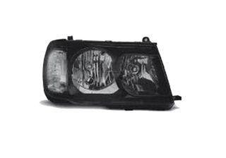 Φανάρια εμπρός για Toyota Land Cruiser FJ100 (1998-2004) - μαύρα , με λάμπες (Η1) - σετ 2τμχ.