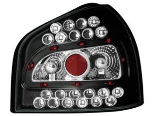 Πίσω φανάρια led Audi A3 (1996-2003) - μαύρα - σετ 2τμχ.