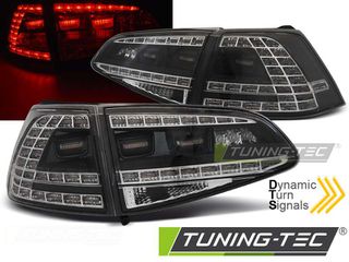 Πίσω φανάρια  led SPORT Μαύρο SEQ για VW GOLF 7 13-17