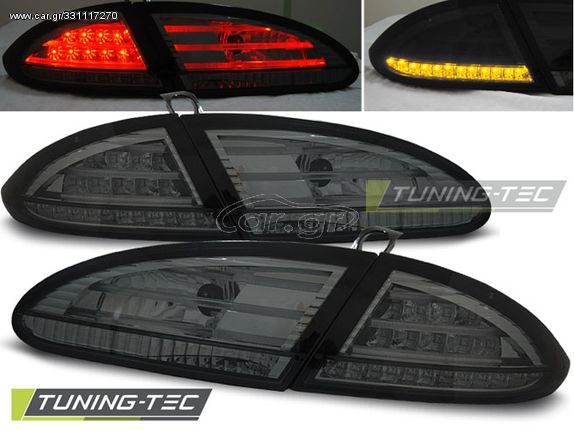 Πίσω φανάρια  led SMOKE για SEAT LEON 06.05-09